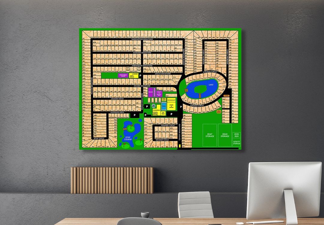 Custom Wallboard Headquarters Menu